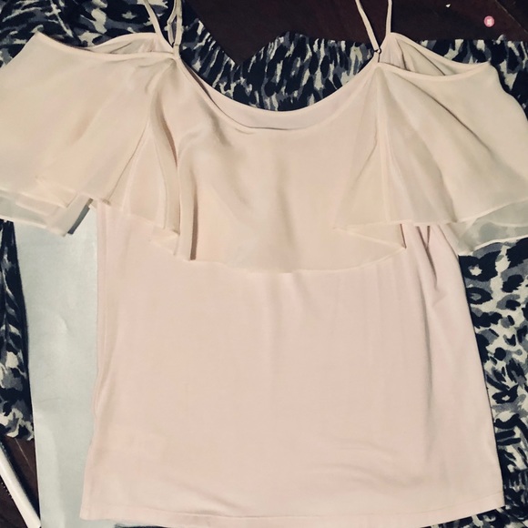 Ella Moss Light Pink Cold Shoulder Modal/Silk Top - Picture 5 of 8